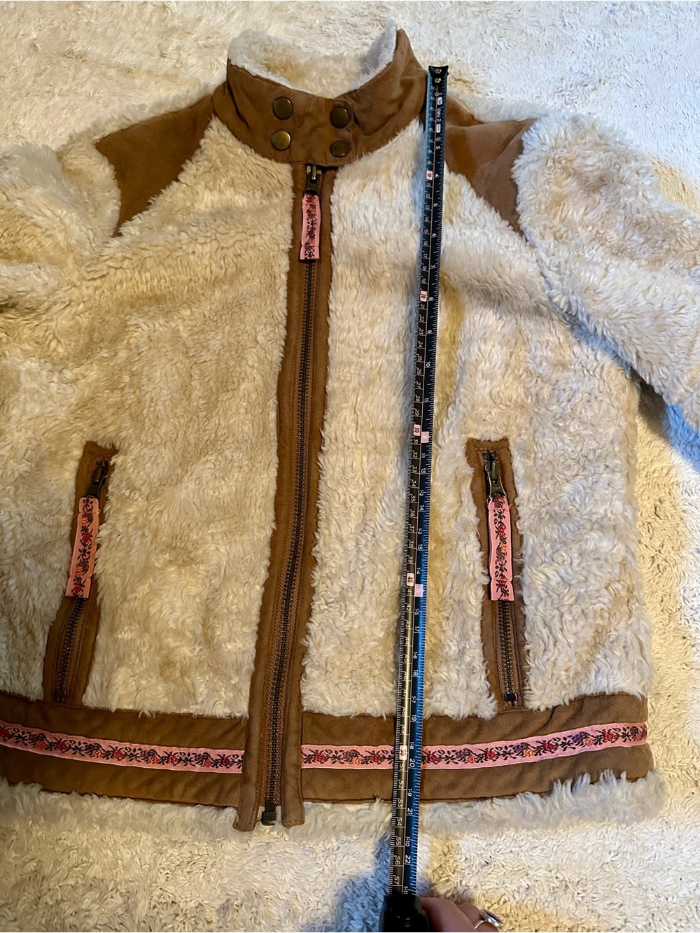 Free People Shearling & Suede Jacket - XS - Picture 7 of 9